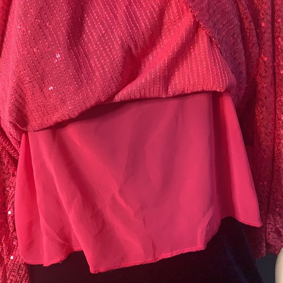 Winey Chicks lined sequin top with elastic sleeves - Picture 6 of 8